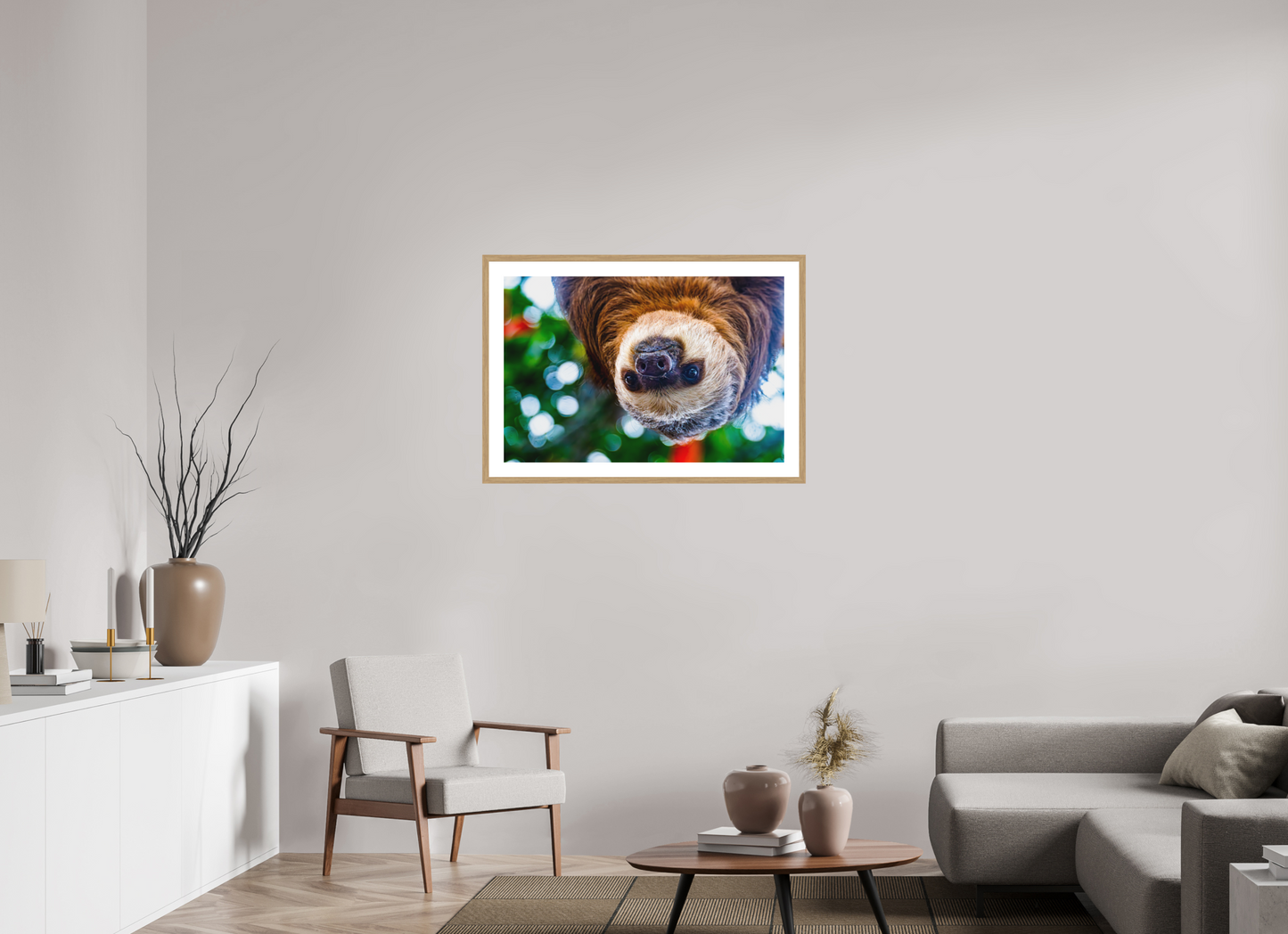 Hanging Two-Toed Sloth