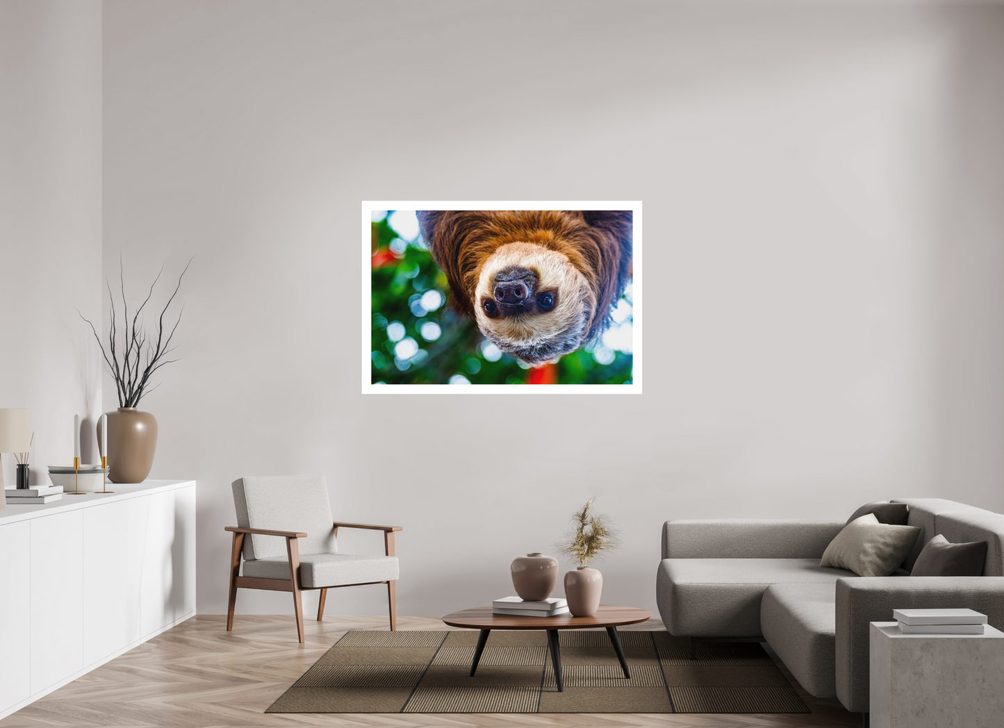 Hanging Two-Toed Sloth