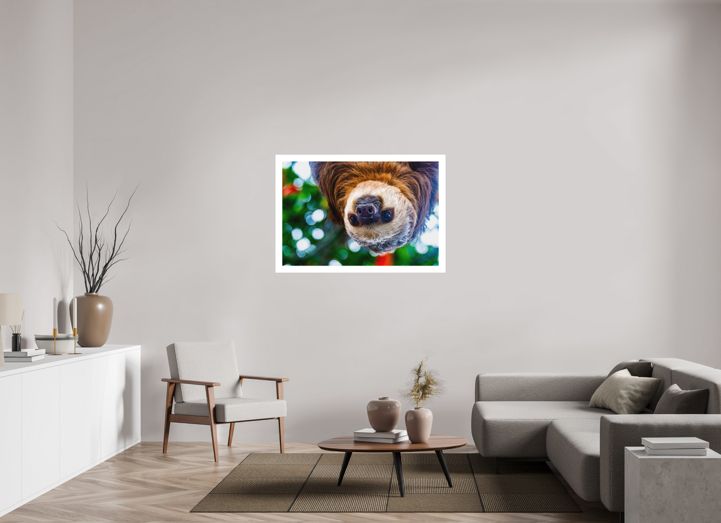 Hanging Two-Toed Sloth