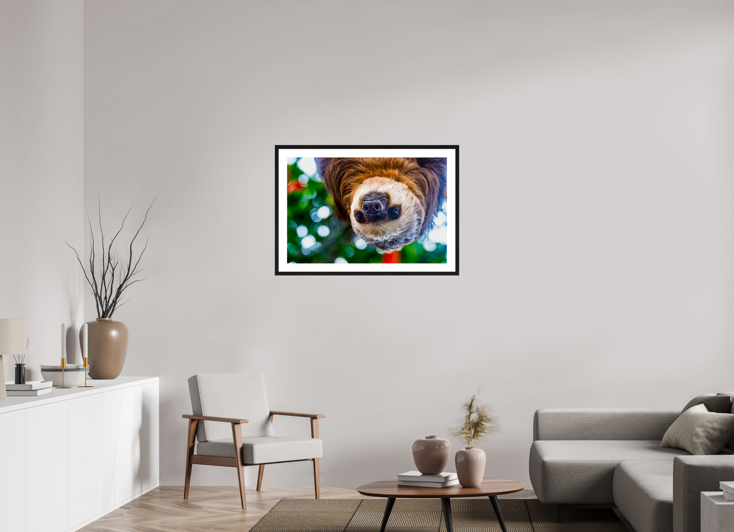 Hanging Two-Toed Sloth