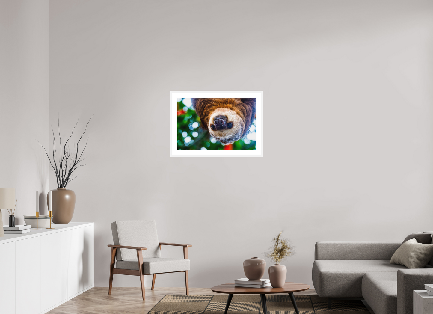 Hanging Two-Toed Sloth