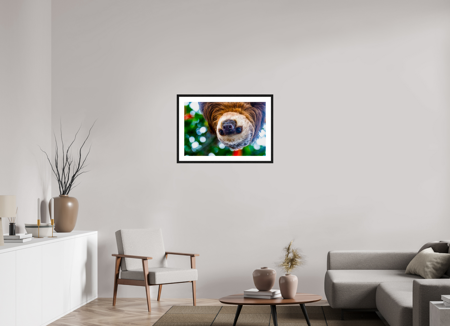 Hanging Two-Toed Sloth